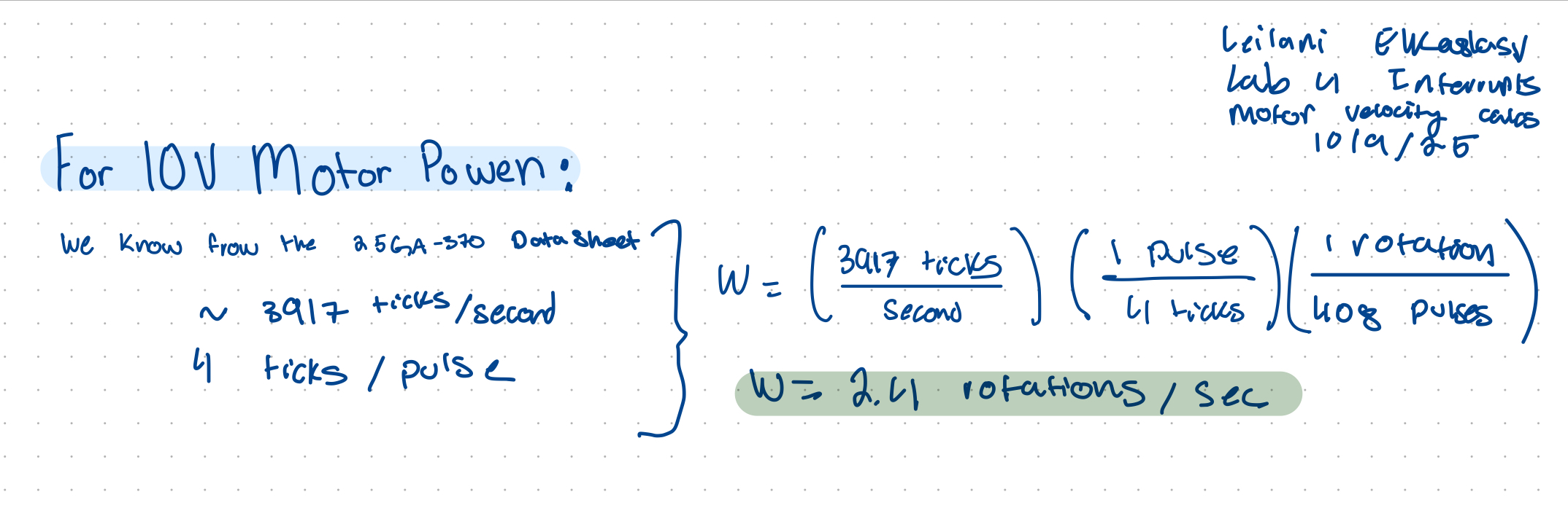 Figure 2. Calculations for